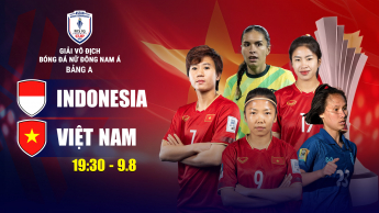 Indonesia - Việt Nam - Giải VĐ bóng đá nữ Đông Nam Á 2025